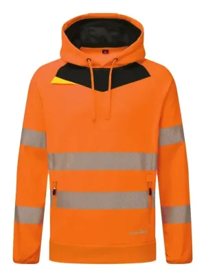 Portwest DX483 DX4 Hi-Vis Hoodie Oranje/zwart voorkant