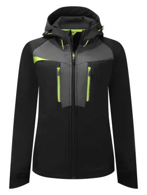 Portwest DX486 DX4 Dames Softshell (3L) Zwart voorkant