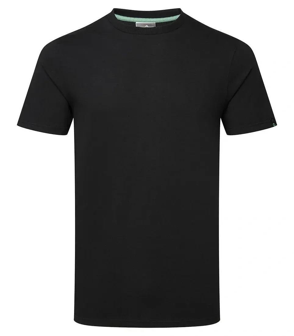 Portwest EC195 Recyclebaar T-shirt van organisch katoen Zwart voorkant