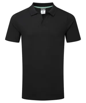 Portwest EC210 Recyclebaar Poloshirt van biologisch katoen Zwart voorkant