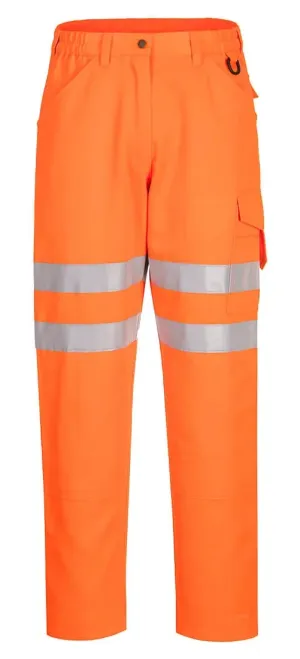 Portwest EC40 Eco High-Vis Broek Oranje voorkant
