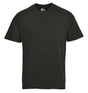 Portwest ES195 ES1 Essential Hi-Vis T-shirt korte mouw Zwart voorkant