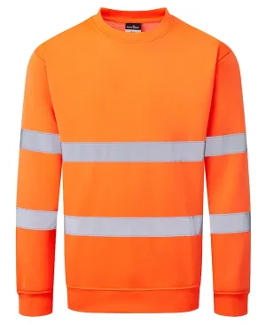 Portwest ES303 ES1 Essential Hi-Vis Sweatshirt Oranje voorkant