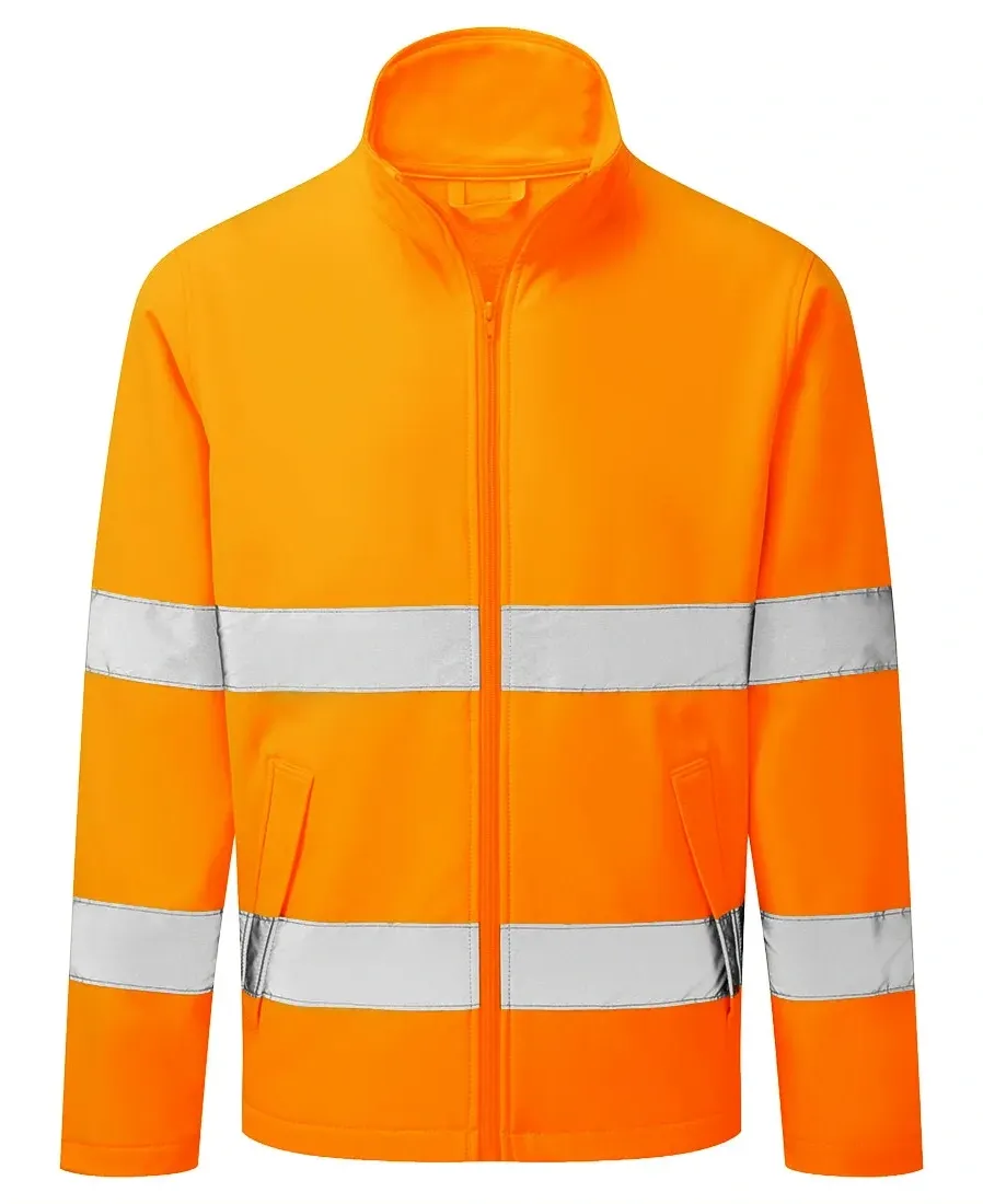 Portwest ES428 ES1 Essential Hi-Vis Softshell Jas (2L) Oranje voorkant