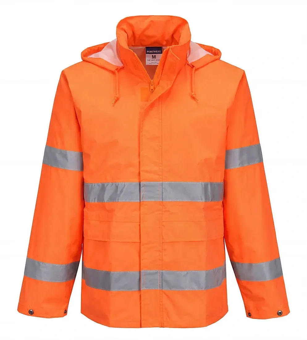 Portwest ES440 ES1 Essential Hi-Vis Regenjas Oranje voorkant
