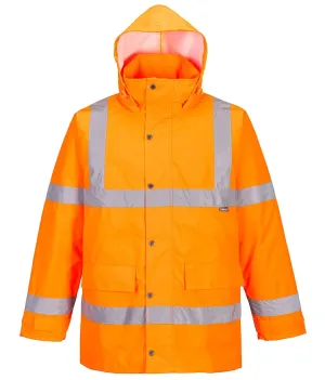 Portwest ES460 Essential Hi-Vis Winterjack Oranje voorkant