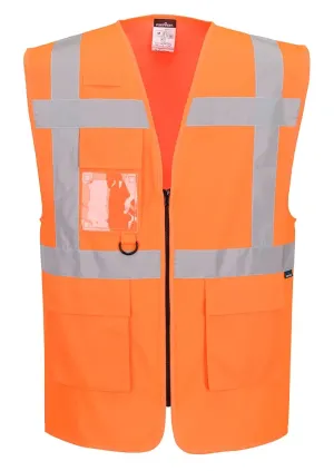Portwest ES476 ES1 Essential Hi-Vis Executive Hesje Oranje voorkant