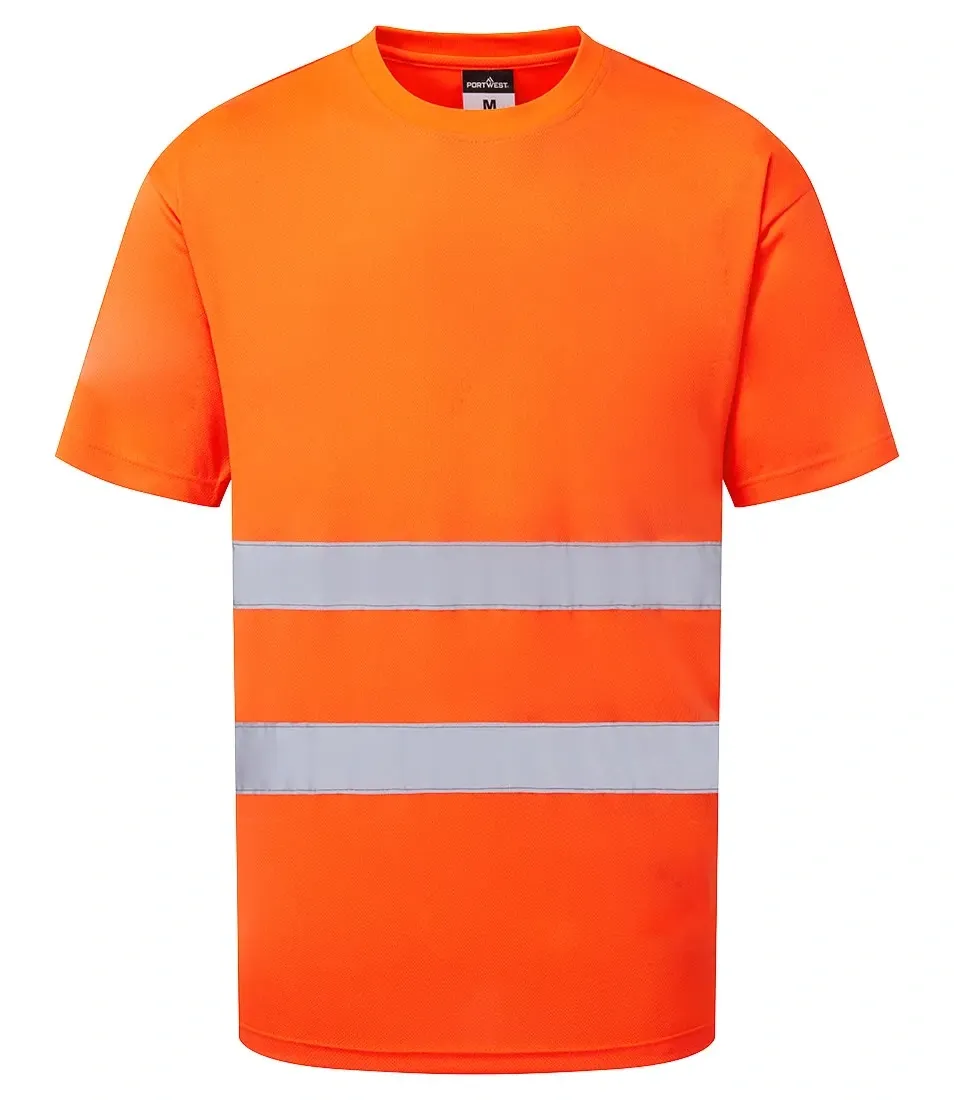 Portwest ES478 ES1 Essential Hi-Vis T-shirt K/M Oranje voorkant