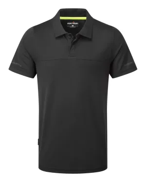 Portwest EV410 EV4 Lichtgewicht Poloshirt korte mouw Zwart voorkant