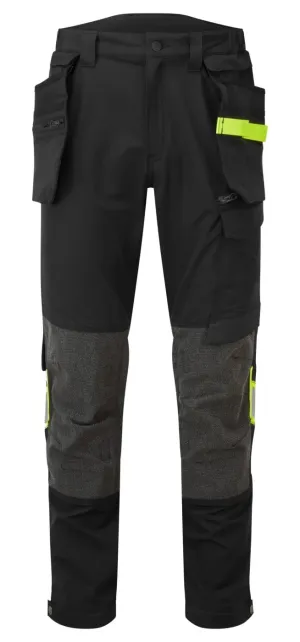 Portwest EV440 EV4 Stretch Holster Broek Zwart voorkant