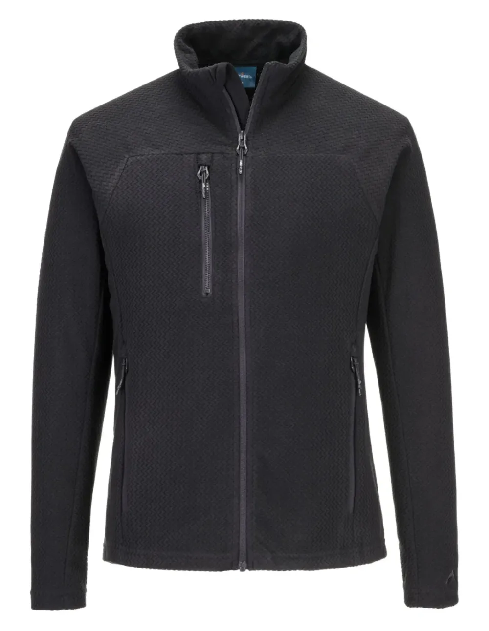 Portwest EV480 EV4 Textuur Fleece Zwart voorkant