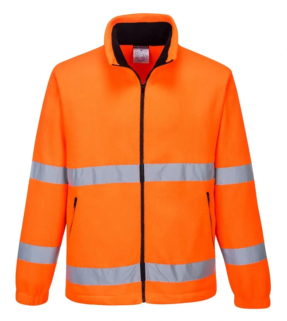 Portwest F250 Hi-Vis Essential Fleece Oranje voorkant