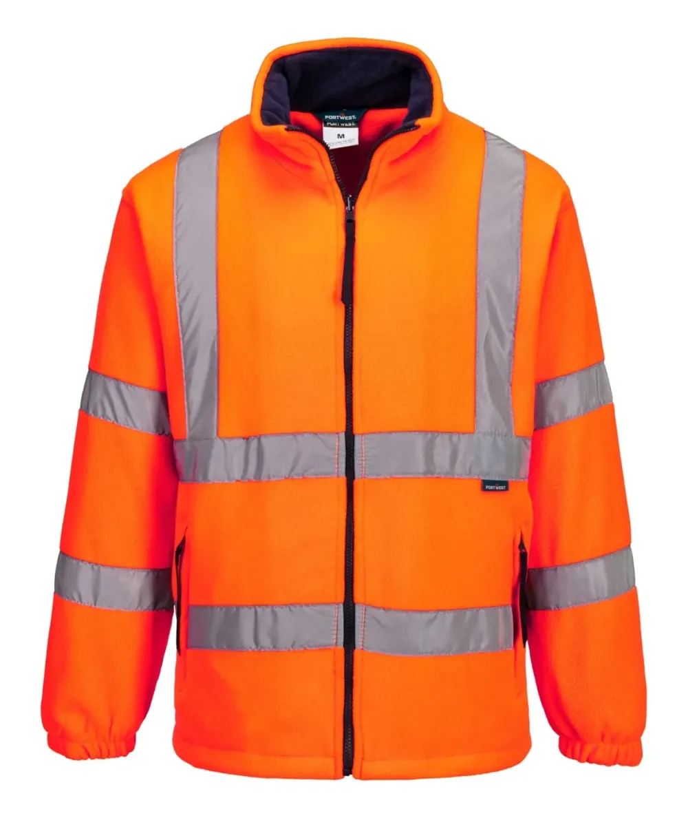 Portwest F300 Hi-Vis Fleece Oranje voorkant