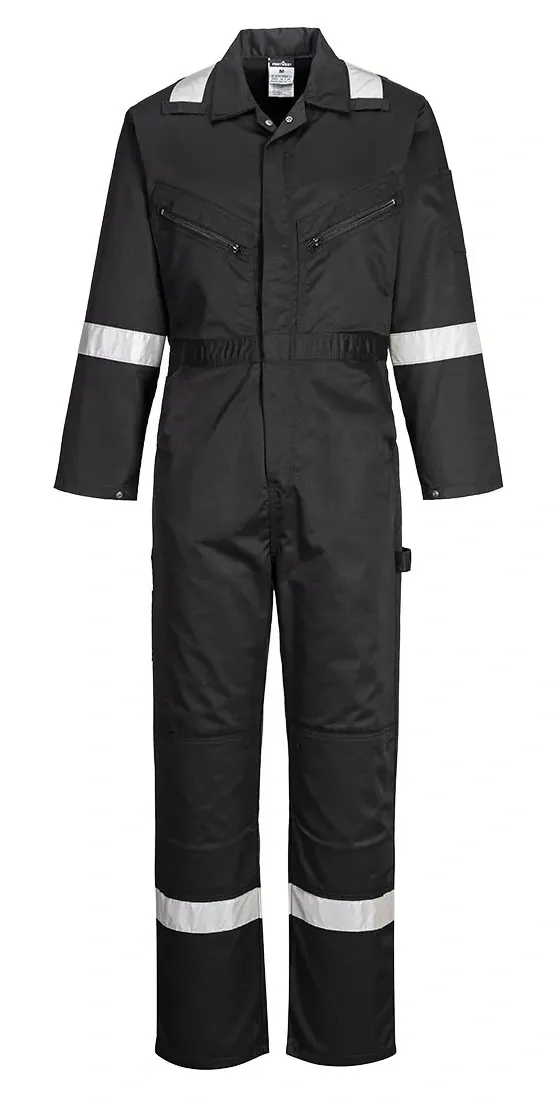 Portwest F813 Iona Overall Zwart voorkant
