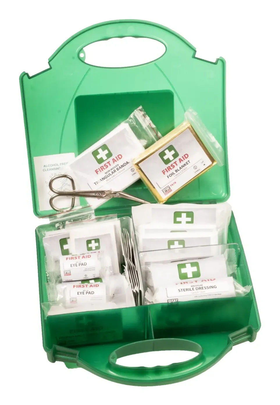 Portwest FA10 Werkplaats Eerst Hulp Kit 25 Groen voorkant