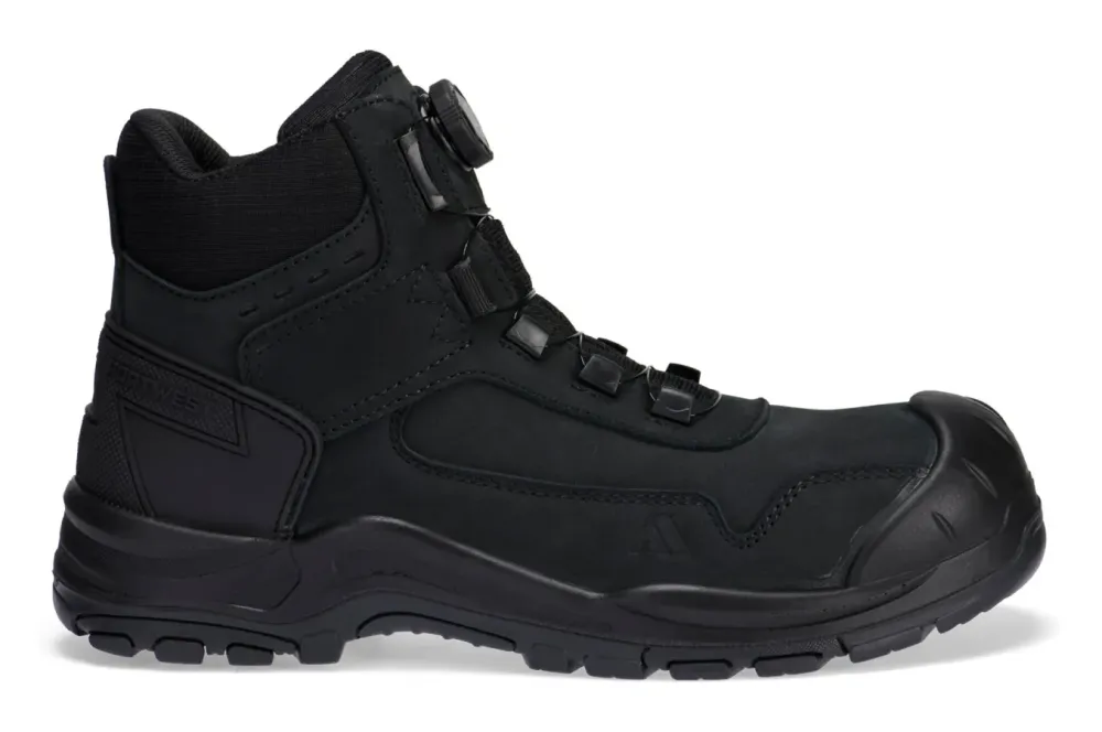 Portwest FC39 Stalen Nubuck Enkellaars S3 HRO SR FO SC Zwart voorkant