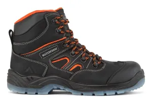 Portwest FC57 Composietleren haflhoge schoen S7S SR FO Zwart voorkant