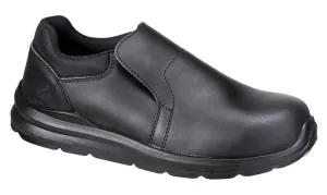 Portwest FC80 Samengestelde slip on S3S SR FO Zwart voorkant