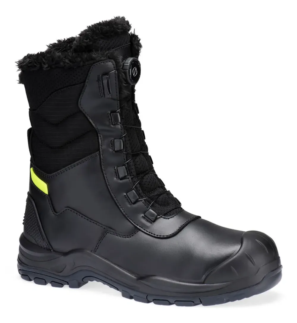 Portwest FD05 Stalen Lederen Winterlaars S3L SC HRO CI SR Zwart voorkant