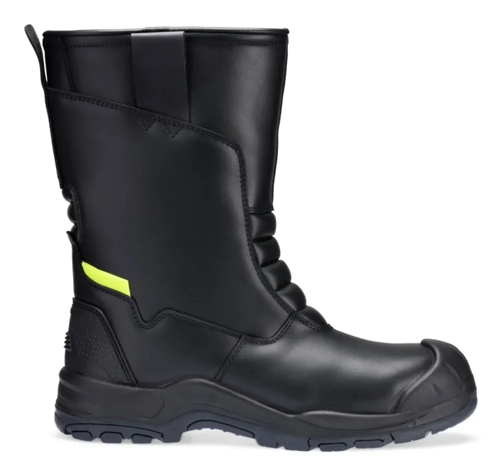 Portwest FD07 Stalen Lederen Winterlaars S3L SC HRO CI SR Zwart voorkant