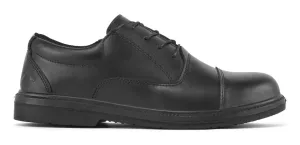 Portwest FD18 Leren Executive schoen met staal S3 SR FO Zwart voorkant