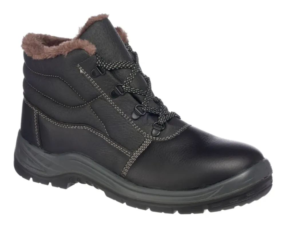 Portwest FD33 Steelite Kumo Bont gevoerde laars S3 SRC Zwart voorkant