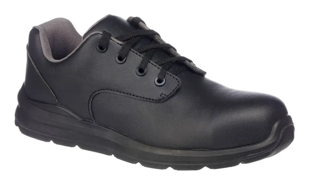 FD61 Portwest Compositelite Veiligheidsschoen met vetersluiting S2 Zwart voorkant