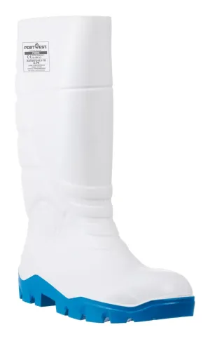 Portwest FD84 PU Veiligheidslaars voor de voedingssector S4 CI FO Wit voorkant