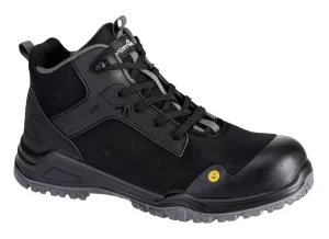 Portwest FE01 Bevel composiet halfhoge schoen S3S ESD SR FO Zwart/grijs voorkant