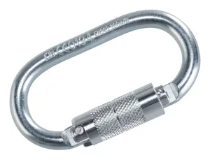 Portwest FP33 Twist Lock karabijnhaak Zilver voorkant