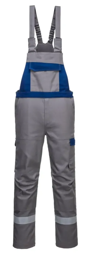 Portwest FR07 Bizflame Ultra twee kleuren Amerikaanse overall Grijs voorkant