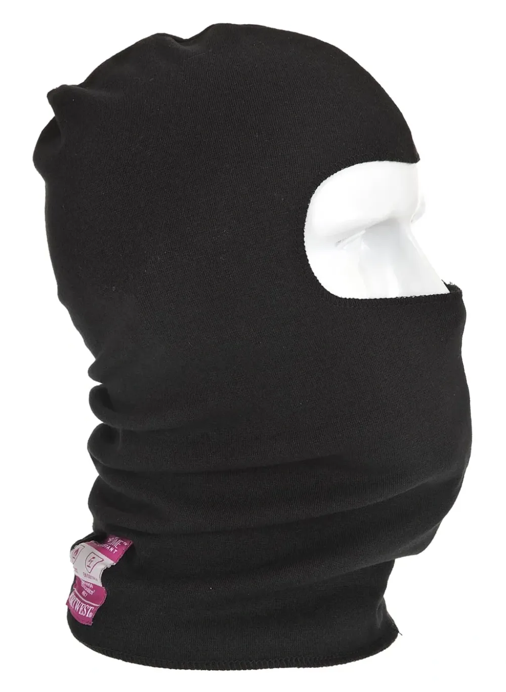 Portwest FR18 FR Modaflame Antistatische Balaclava Zwart voorkant