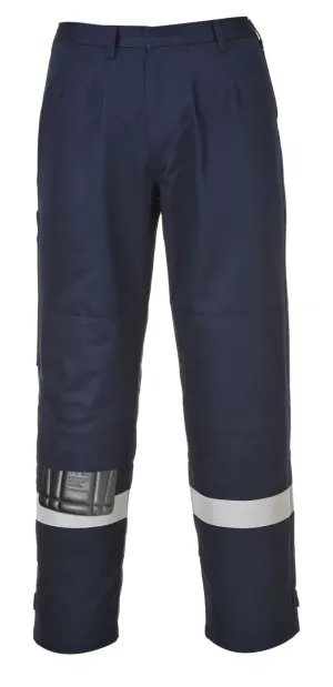 Portwest FR26 Bizflame Plus Broek Marine voorkant