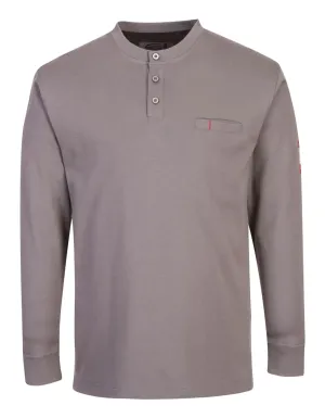 Portwest FR32 FR Anti-statisch Shirt Grijs voorkant