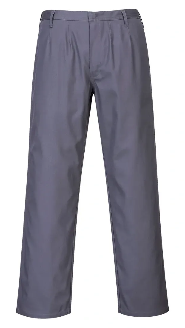 Portwest FR36 Bizflame Work broek Grijs voorkant