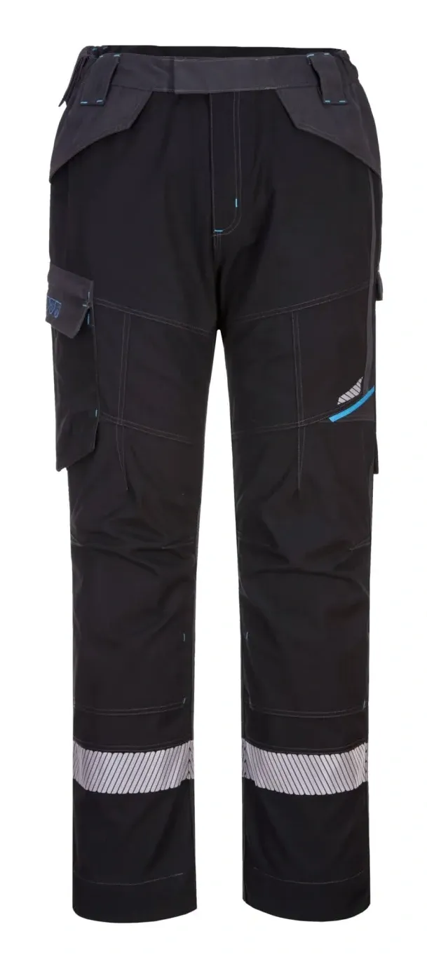 Portwest FR402 WX3 FR Modaflame Service Broek Zwart voorkant