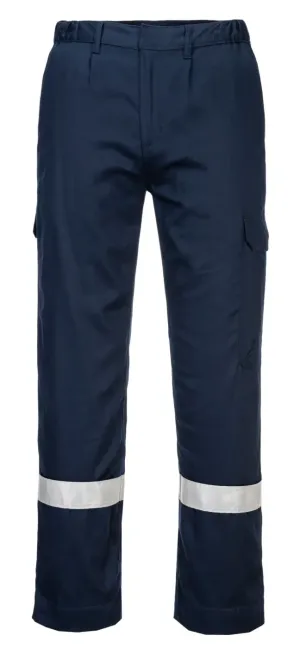 Portwest FR412 FR lichtgewicht Antistatische Broek Marine voorkant