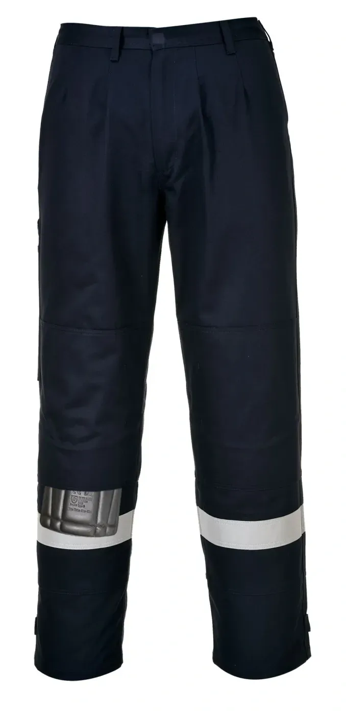 Portwest FR445 Bizflame Work FR Dames Werkbroek Donker marine voorkant