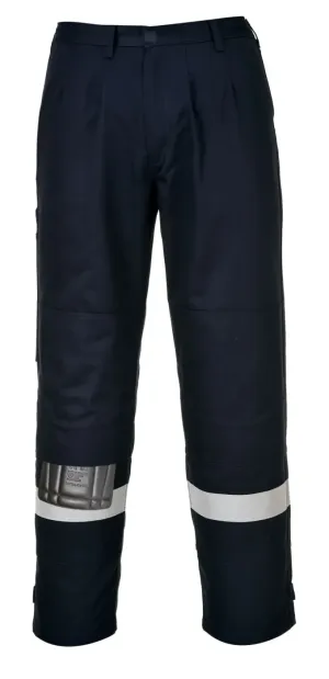 Portwest FR445 Bizflame Work FR Dames Werkbroek Donker marine voorkant