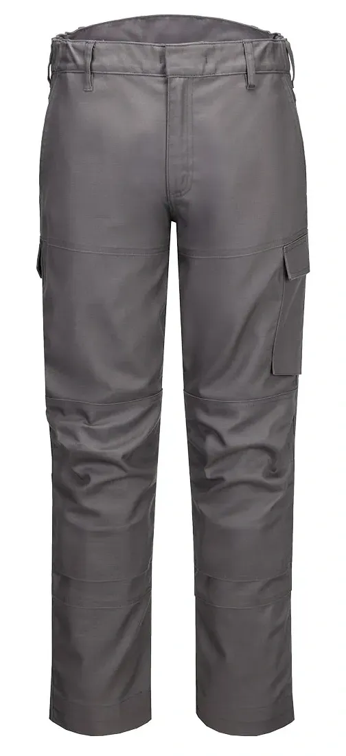 Portwest FR454 Bizflame Industry FR Broek Grijs voorkant