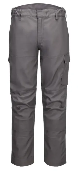 Portwest FR454 Bizflame Industry FR Broek Grijs voorkant