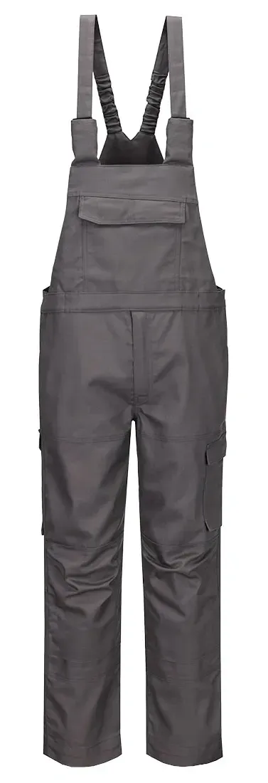 Portwest FR455 Bizflame Industry FR Amerikaanse Overall Grijs voorkant
