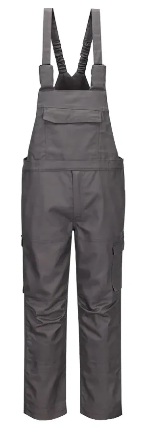 Portwest FR455 Bizflame Industry FR Amerikaanse Overall Grijs voorkant