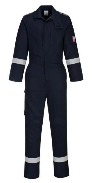 Portwest FR502 Bizflame Plus Lichtgewicht Overall Marine voorkant