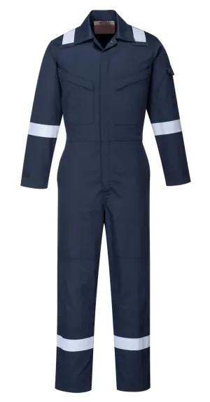 Portwest FR51 Bizflame Plus Dames Overall 350gr Marine voorkant