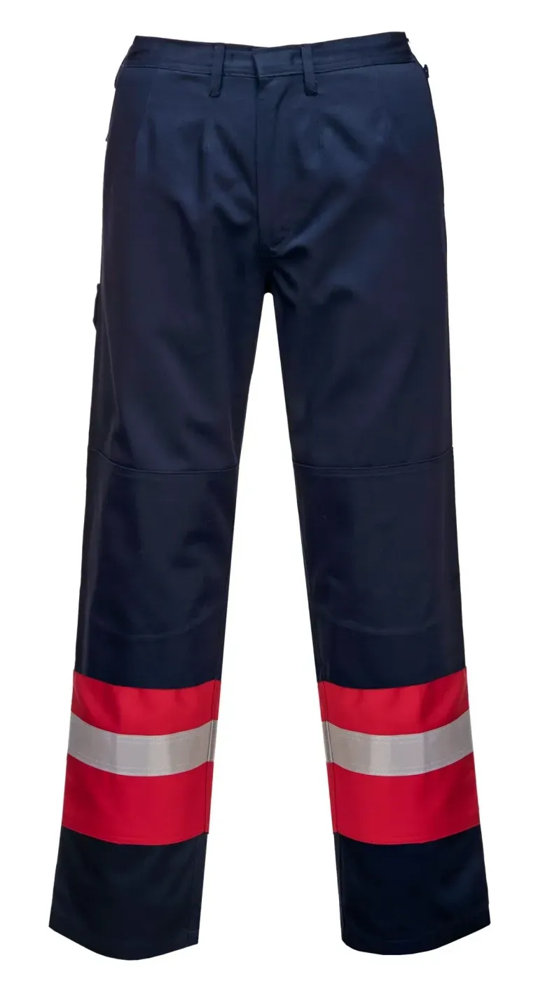 Portwest FR56 Bizflame Plus Broek Marine voorkant