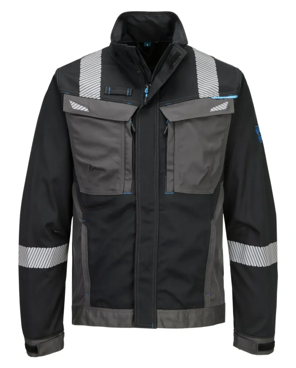 Portwest FR602 WX3 Modaflame Work FR jack Zwart voorkant