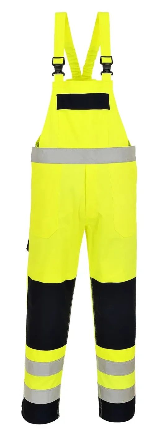 Portwest FR63 Hi-Vis Multi-Norm Amerikaanse Overall Geel/marine voorkant