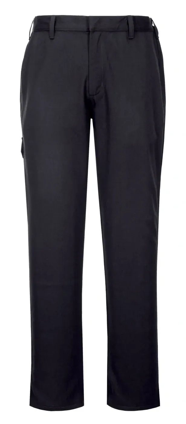 Portwest FR64 FR Gesmolten Metaal Broek Marine voorkant