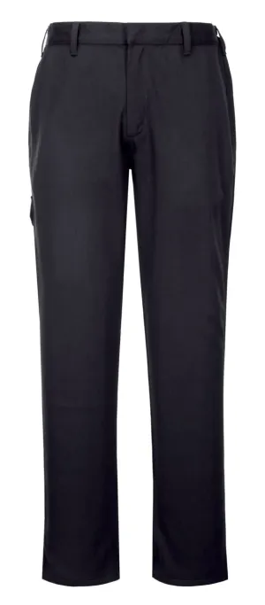 Portwest FR64 FR Gesmolten Metaal Broek Marine voorkant